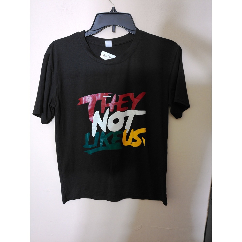 Unbranded Graphic Tee Kids 12Y Black They Not Like Us Streetwear Hip Hop Shirt